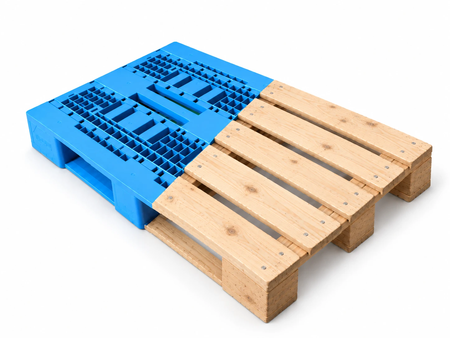 pallet ibrido met plastica met legno